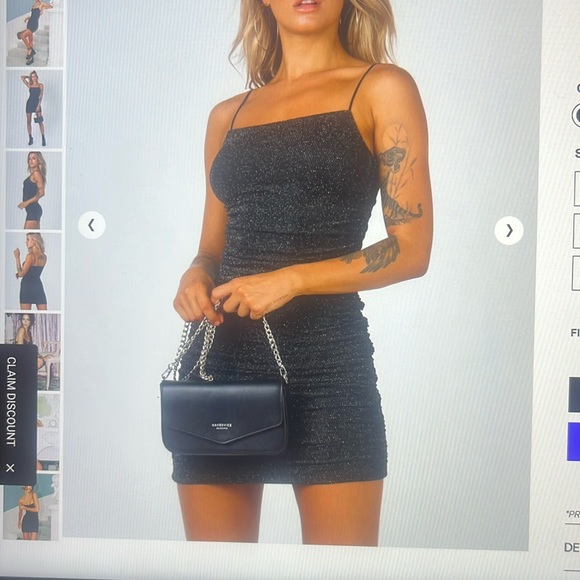 Princess Polly Dresses & Skirts - princess polly black sparky mini dress